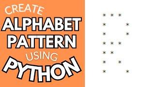Drawing Alphabet Letter R using Python | Python Pattern Program | Printing Pattern | Python Tutorial