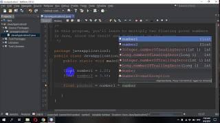 Java Program to Multiply two Floating Point Numbers