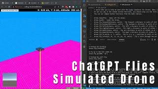 ChatGPT Flies a Tello Drone with Python in the DroneBlocks Simulator