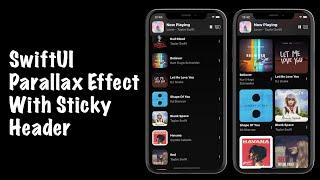 SwiftUI Parallax Scrolling Effect With Sticky Top Header - SwiftUI 2.0 Tutorials