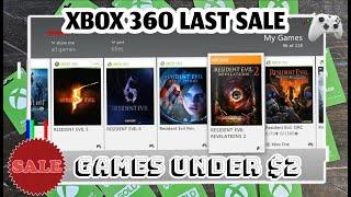 XBOX 360 LAST BIG SALE