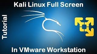 How to Make Kali Linux Full Screen in VMware Workstation