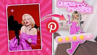 PINTEREST Picks My DRESS TO IMPRESS Outfits (ROBLOX)