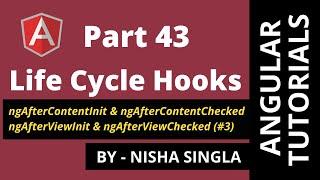 Angular Life Cycle Hook #Part3 | content vs view (Tutorial 43)