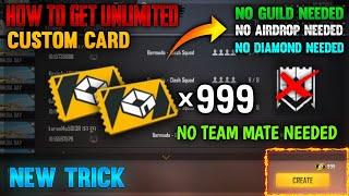 How To Get Free Unlimited Custom Room Card In Free fire | Free Room Card in Free fire | Free Custom