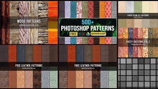 500+ Photoshop Patterns pack Free Download |  pattern and Textures pack design photoshop tutorial