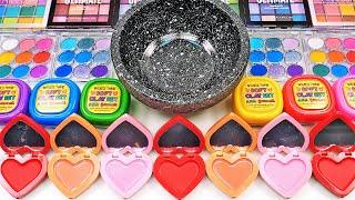 Satisfying Video How To Make Soda Slime Mixing Glitter Eyeshadow Glitter Makeup Cosmetics GoGo ASMR