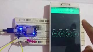 Home Automation using ESP8266 & Blynk App - IoT