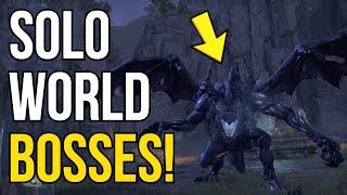 Soloing World Bosses In ESO!! Solo PVE Magicka Sorcerer Build Conquers ALL!