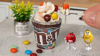 Мини Мороженое с Конфетами M&M'S  Вкуснейшее Миниатюрное Мороженое из Сливок  Мини Кухня