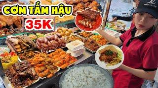 Cơm Tấm Hậu 35K Hút Khách Nhờ Món Sườn Miếng Ba Rọi Cùng Hơn 20 Món Hấp Dẫn Khác