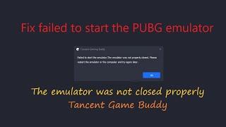 Fix failed to start the emulator. The emulator was not properly closed.