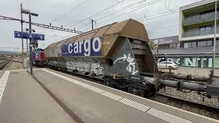 SBB Cargo Am 843 abfahrt in Lyss