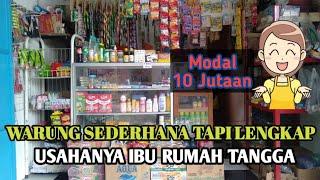 Usaha warung sembako kecil ibu rumah tangga modal 10jutaan