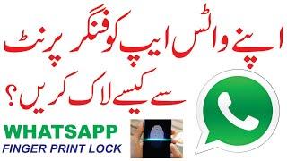 How to Enable Fingerprint Lock in Whats-app ?