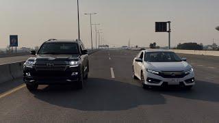 Land Cruiser vs Honda Civic 2020 - DRAG RACE!