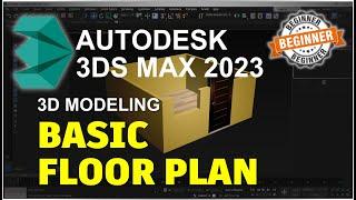 3Ds Max 2023 Basic 3D Floor Plan Tutorial For Beginner
