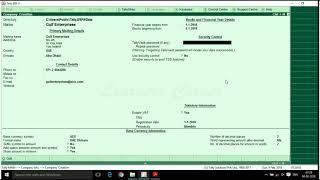 GCC VAT - Create Company for GCC VAT in Tally ERP 9