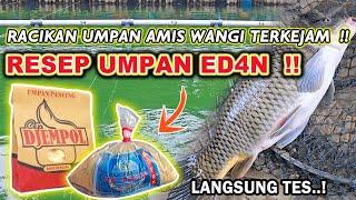 RESEP UMPAN JITU AMIS WANGI !! RACIKAN UMPAN IKAN MAS TERBARU BIKI NETER BABON & RAME 