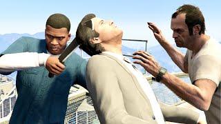 GTA V PC Franklin Kills Trevor And Michael (Editor Rockstar Movie Cinematic Short Film)