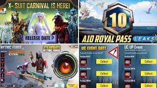 Bgmi New X Suit Carnival | A10 Royal Pass | Next Mythic Forge | Next Uc Up Event Bgmi New Update