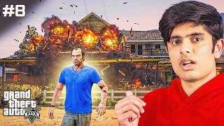 TREVOR DESTROYS MAFIA HOUSE! (HINDI DUBBED) | GTA 5 GAMEPLAY PART 8