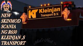 NEW SCANIA NG R650 KLEINJAN TRANSPORT SKINPACK , truck / trailer build  , D.T.M DESIGN