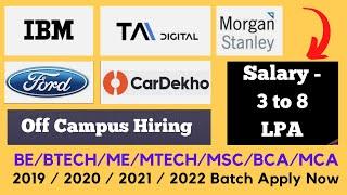 Off Campus Hiring || Batch - 2019 2020 2021 2022 2023 2024 || MUST WATCH  @OnlineCareerportal