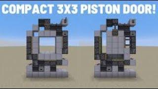 How to Build a 3x3 Piston Door JE (Very Compact)