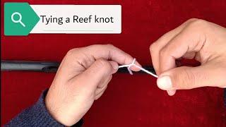 Tying a reef knot| surgical knot| medico mnemonico