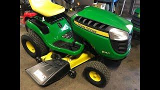 How to operate a John Deere E140 Lawn Tractor