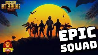 EPIC SQUAD PUBG LIVE | LYNX SIMBA