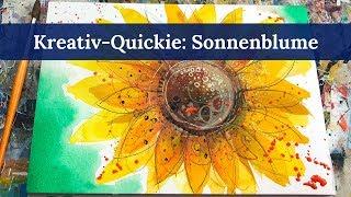 Kreativ-QUICKIE #4: Sonnenblume malen mit Clarissa