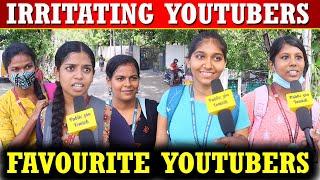 Favourite Tamil Youtube Channel 2022 | Public Opinion | Ram with Jaanu, Twin Throttlers,