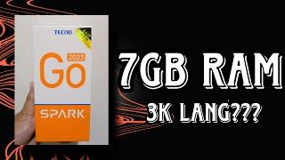 Tecno Spark Go 2023 | 7GB RAM 3K Lang??? | Unboxing