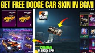 Bgmi New Super Dodge Car Back In Lucky Spin | Bgmi New 10 Drowa Lucky Voucher Use | Bgmi Dodge Skin