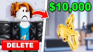 I Deleted His Account Then Bought Him EVERYTHING in Roblox Rivals!