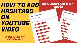 how to add hashtags on youtube video | hashtag finder for youtube
