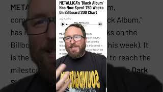 Metallica's Black Album is still INSANELY popular #metallica #metal #heavymetal