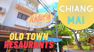 Old Town Chiang Mai Restaurants - Rider's Corner & Fern Forest Cafe