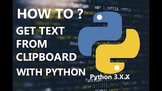 Python How To Get Clipboard Text