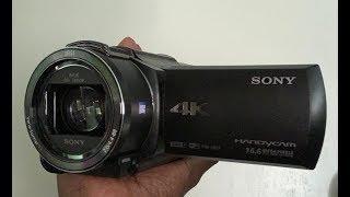 Sony FDR-AX53 Ultra HD 4K Compact Camcorder, Unboxing, & Footage