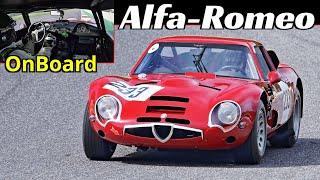 Alfa Romeo Giulia TZ2 Recreation by Furiani Racing - Onboard, Sound & Actions at 2024 Mugello Cassic