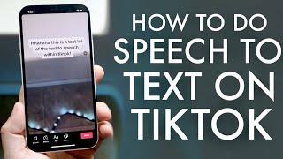 How To Do Text To Speech On TikTok!