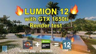 lumion 12-GTX 1650ti 4G install and Render Test