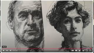 Freehand & Expressive Charcoal Portraits