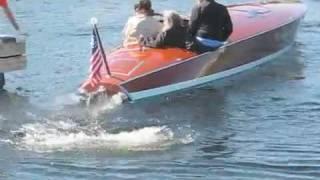 Jet  V12 Liberty Engines, BPM, High Speed Wood Race Riva boats, Muskoka