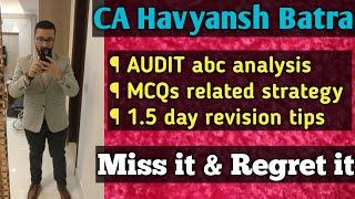 audit abc analysis ca final detailed strategy to score exemption