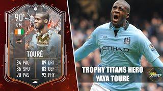 BEAST MODE !? FIFA 23 TROPHY TITANS YAYA TOURE REVIEW | 90 TROPHY TITANS YAYA TOURE PLAYER REVIEW