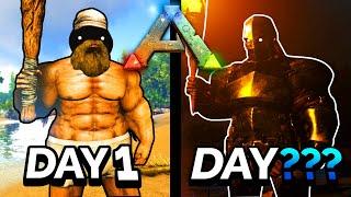 I Spent 100 Days in ARK Survival Evolved As A Noob...